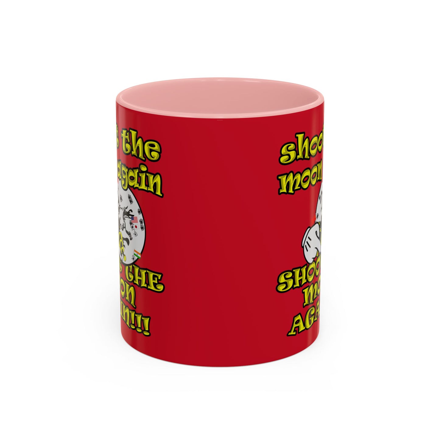 shoot the moon again - Accent Mug (dark red)