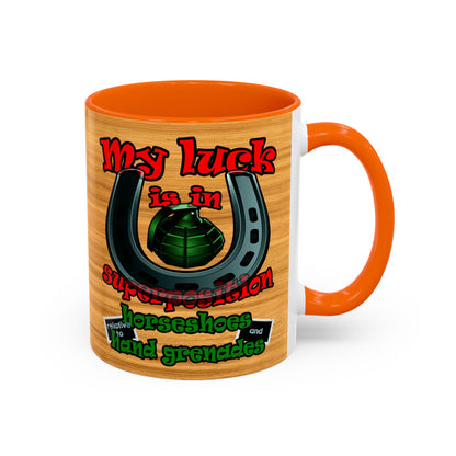 my luck - Accent Mug (butterscotch wood finish)