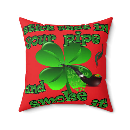 celtics logo - Faux Suede Square Pillow - (red)