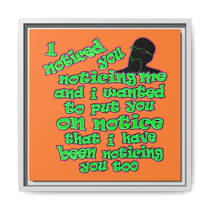 noticed you noticing - framed canvas art (crusta)