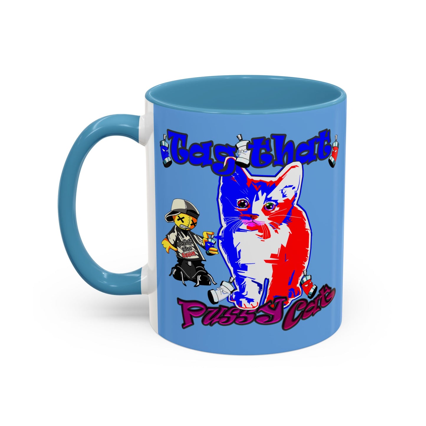 tag that - Accent Mug (light blue)