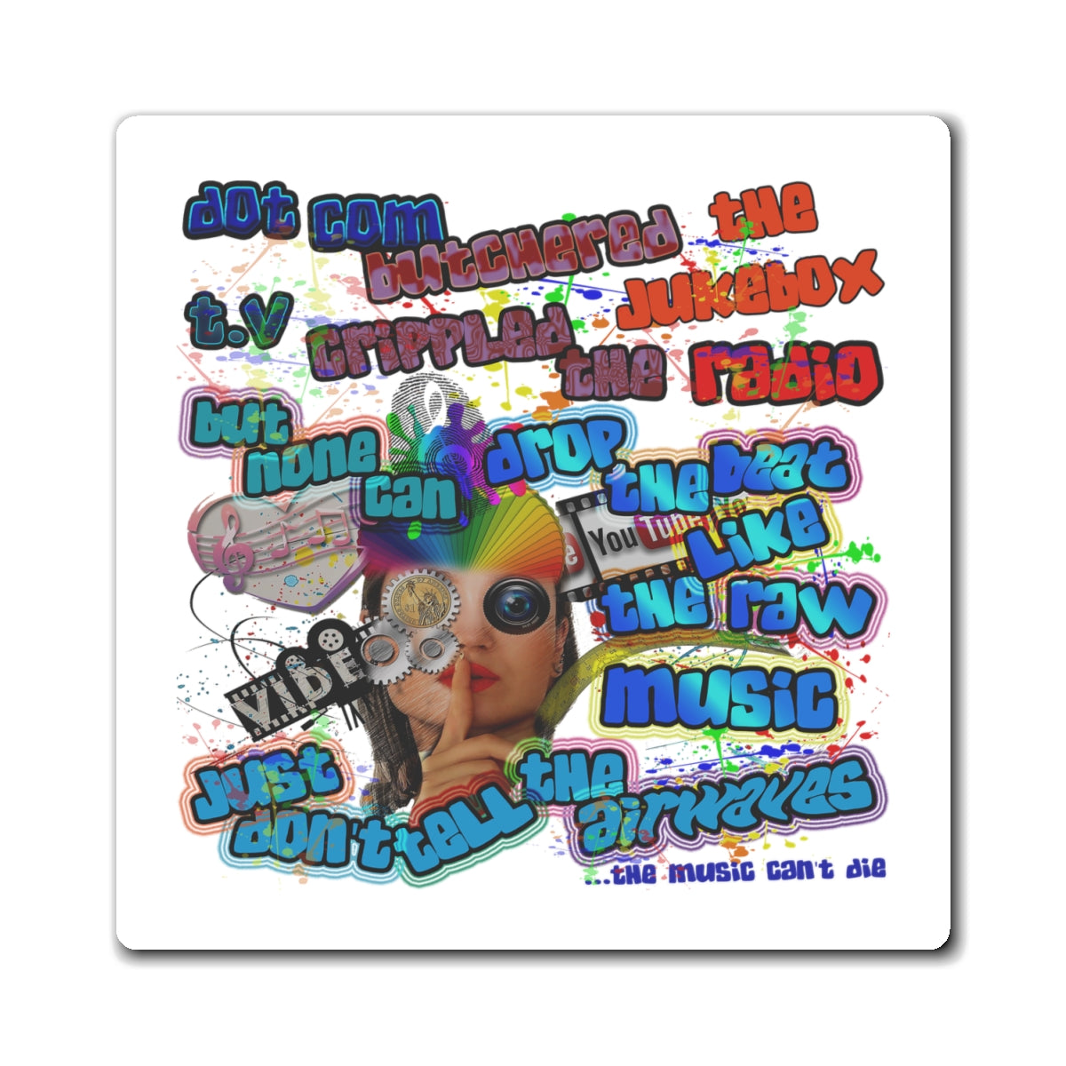 drop the beat - Magnets - (white)