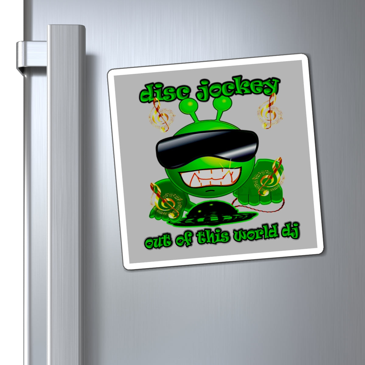 disc jockey - Magnets - (light grey)
