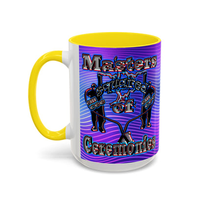 em cee squared - Accent Mug (purple wave)