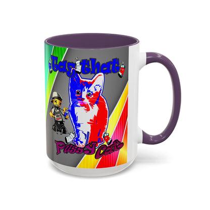 tag that - Accent Mug (rainbow split)