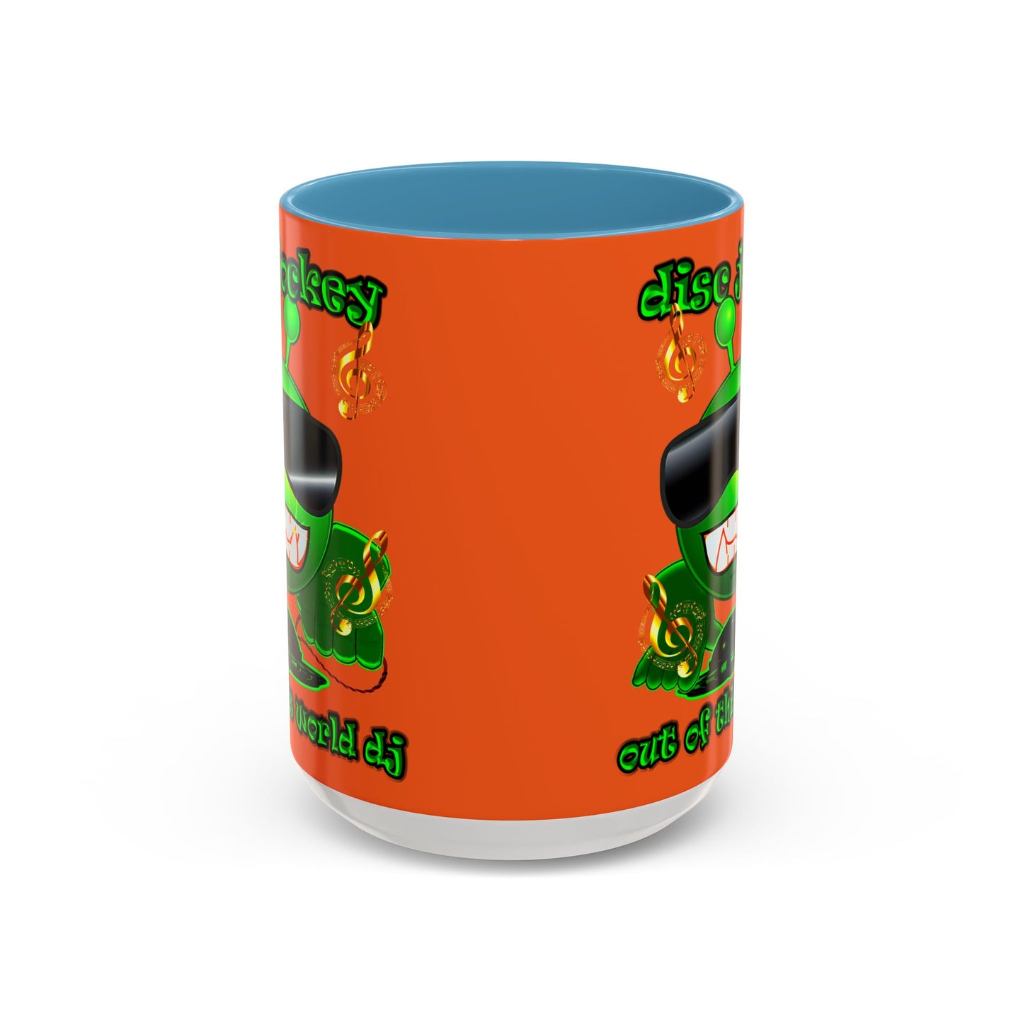 disc jockey - Accent Mug (orange)