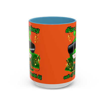 disc jockey - Accent Mug (orange)