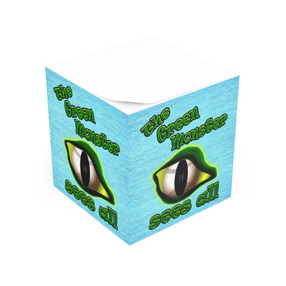 green monster - note cube (faded blue)