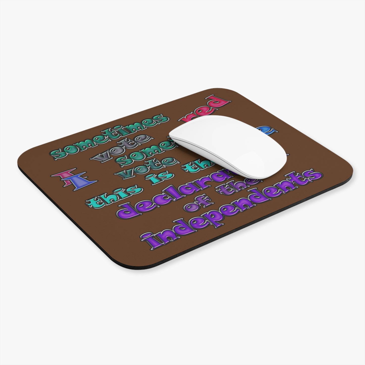 declaration of the independents - Mouse Pad (Rectangle) (brown)