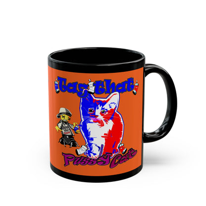 tag that - Black Mug (orange)