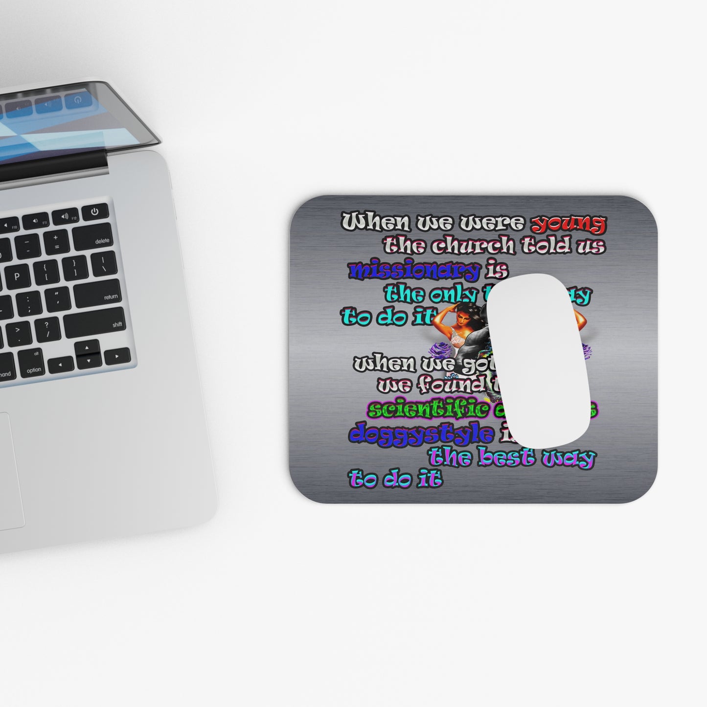 doggystyle - Mouse Pad (Rectangle) (brushed nickel)