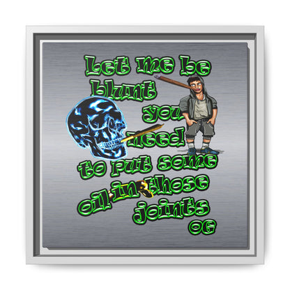 og - framed canvas art (brushed nickel)