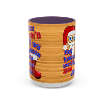 santa's shoes - Accent Mug (butterscotch wood finish)