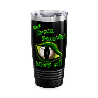green monster - Ringneck Tumbler, 20oz (black)