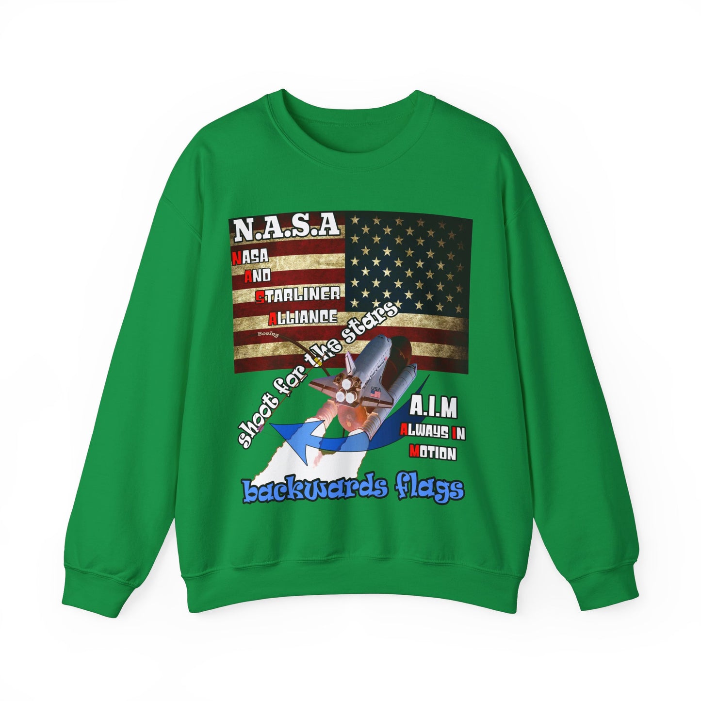 shoot for the stars(starliner) - Unisex Heavy Blend™ Crewneck Sweatshirt