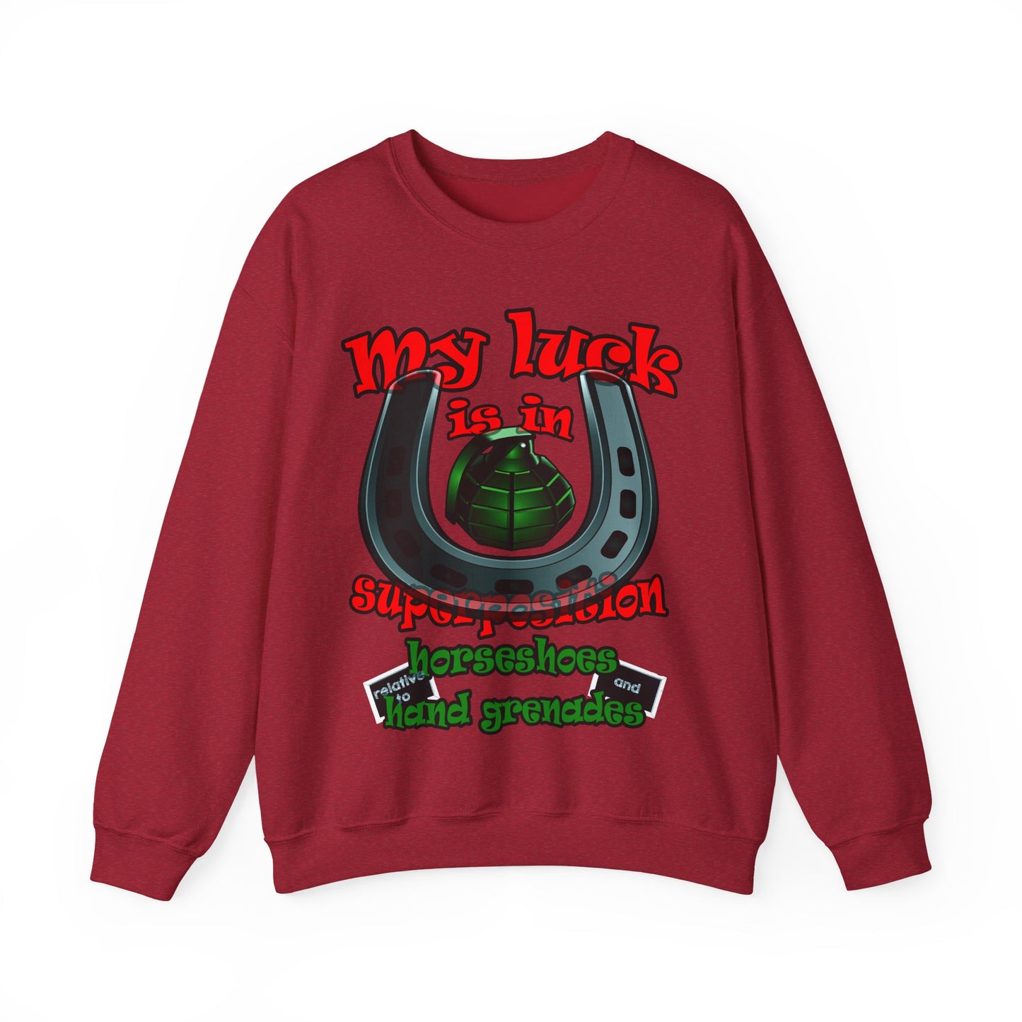 my luck - Unisex Heavy Blend™ Crewneck Sweatshirt