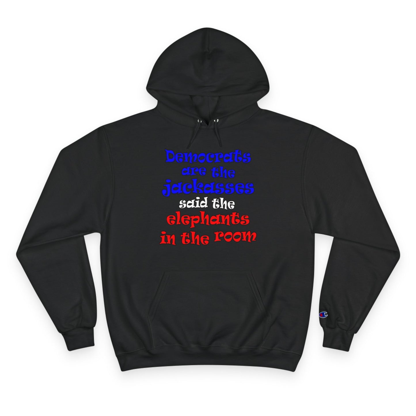 donkeys and elephants - Champion Hoodie