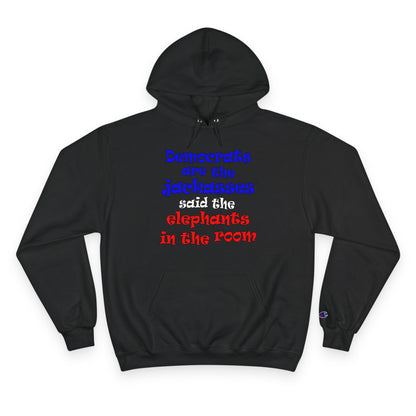 donkeys and elephants - Champion Hoodie