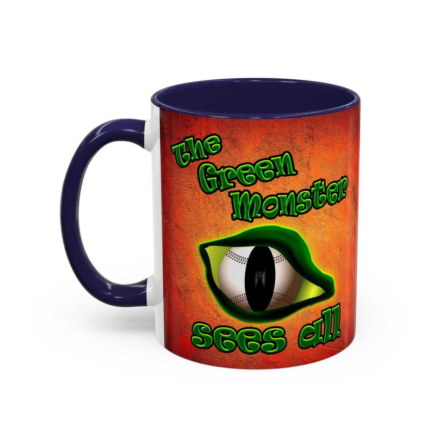 green monster - Accent Mug (burnt orange)