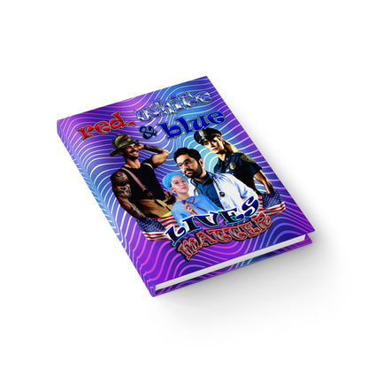 rw&b lives matter - journal-lined (purple wave)