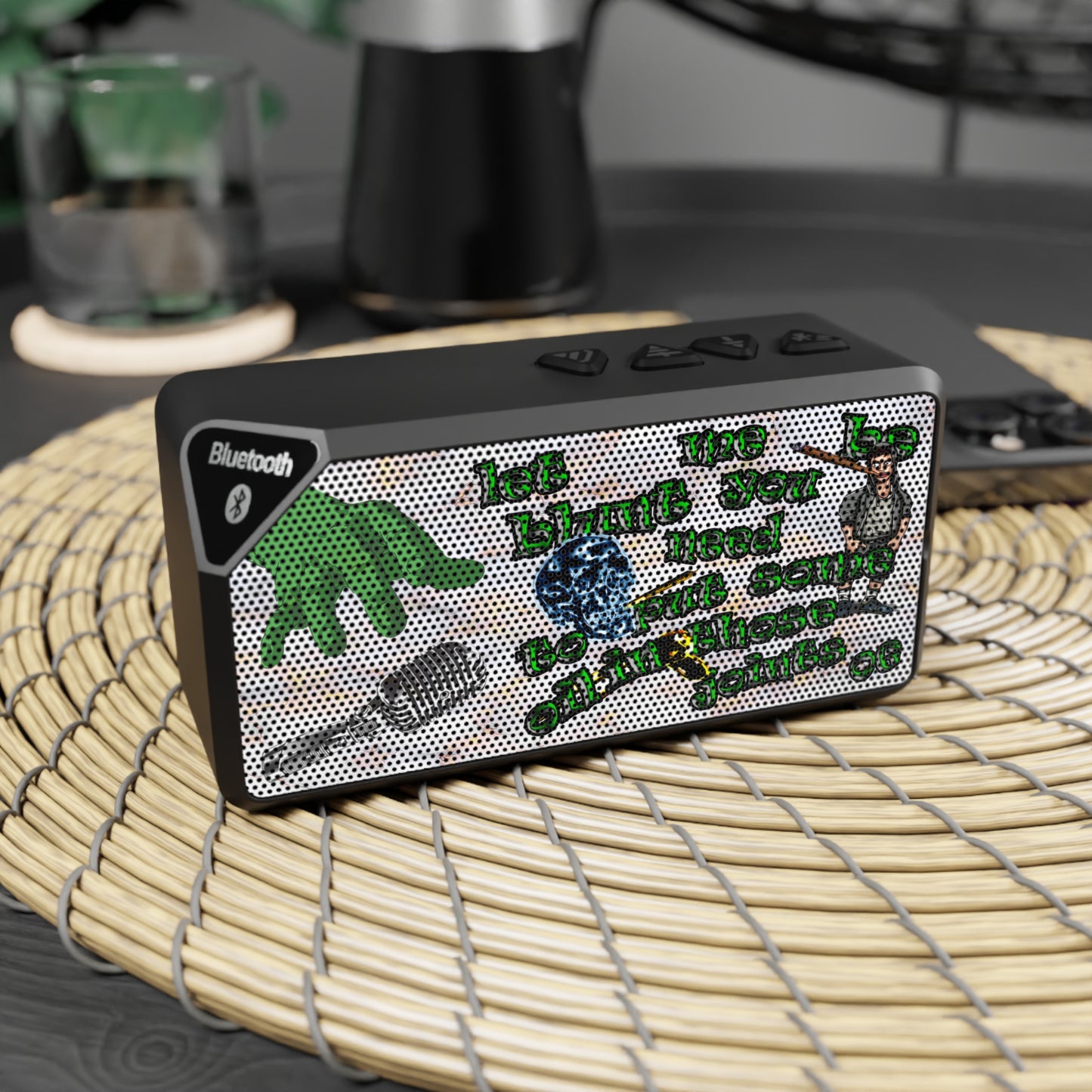 og - Jabba Bluetooth Speaker (white marble)