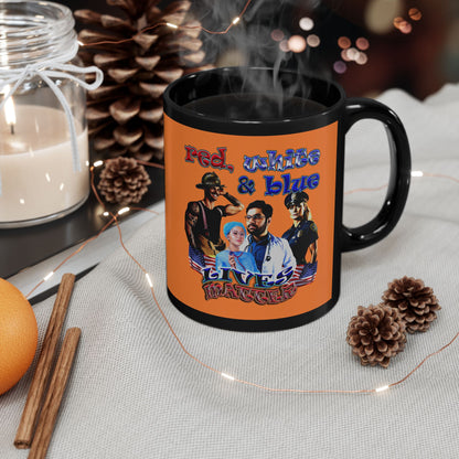 rw&b lives matter - Black Mug (crusta)