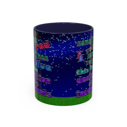 declaration of the independents - Accent Mug ('snoops' background)