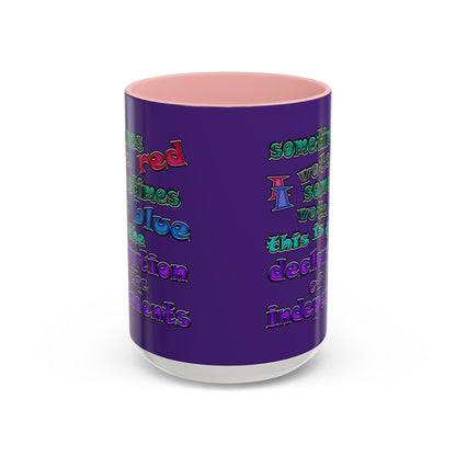 declaration of the independents - Accent Mug (purple)