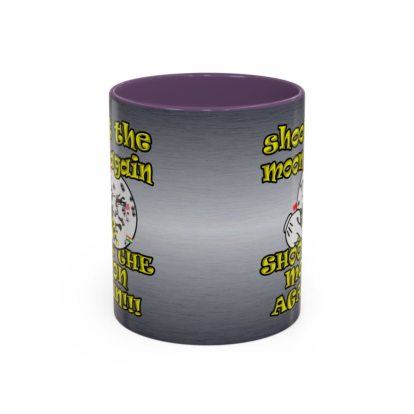 shoot the moon again - Accent Mug (brushed nickel)