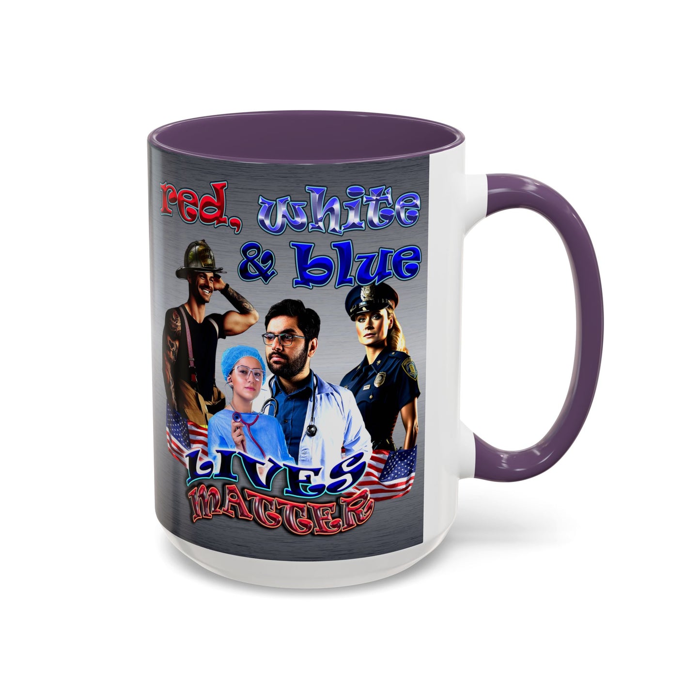rw&b lives matter - Accent Mug (brushed nickel)