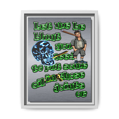 og - framed canvas art (brushed nickel)
