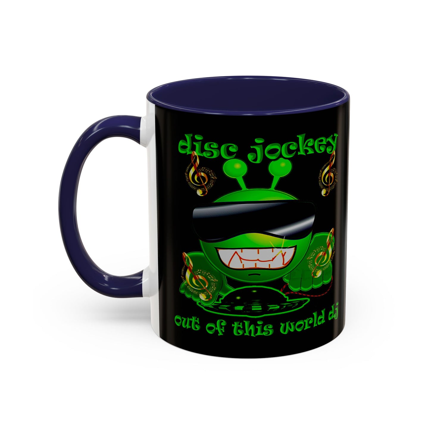 disc jockey - Accent Mug (black)