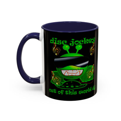 disc jockey - Accent Mug (black)