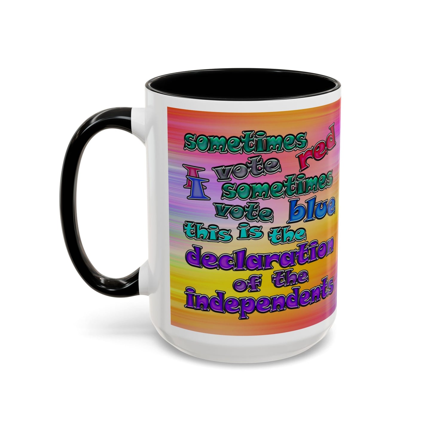 declaration of the independents - Accent Mug (color blur)