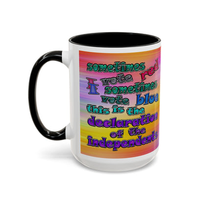 declaration of the independents - Accent Mug (color blur)