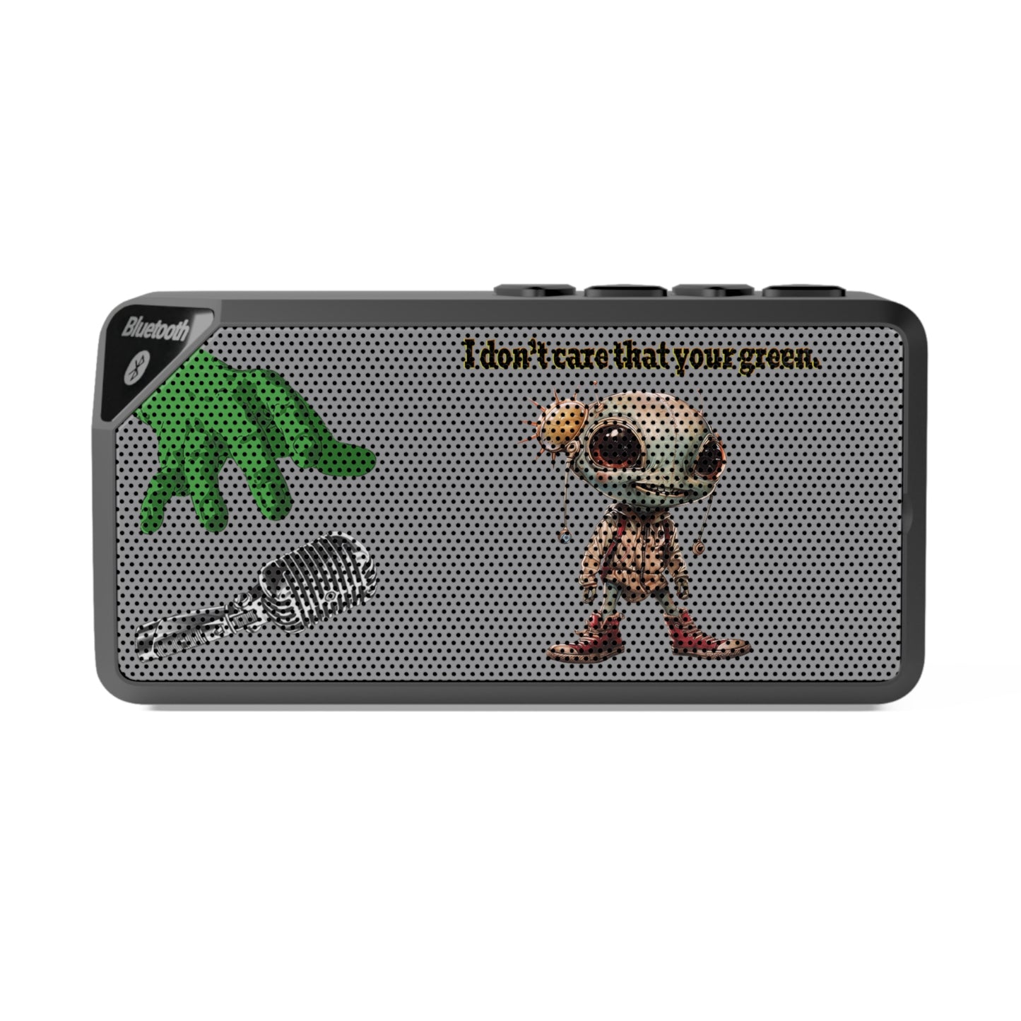 I don't care that your green - Jabba Bluetooth Speaker (grey)