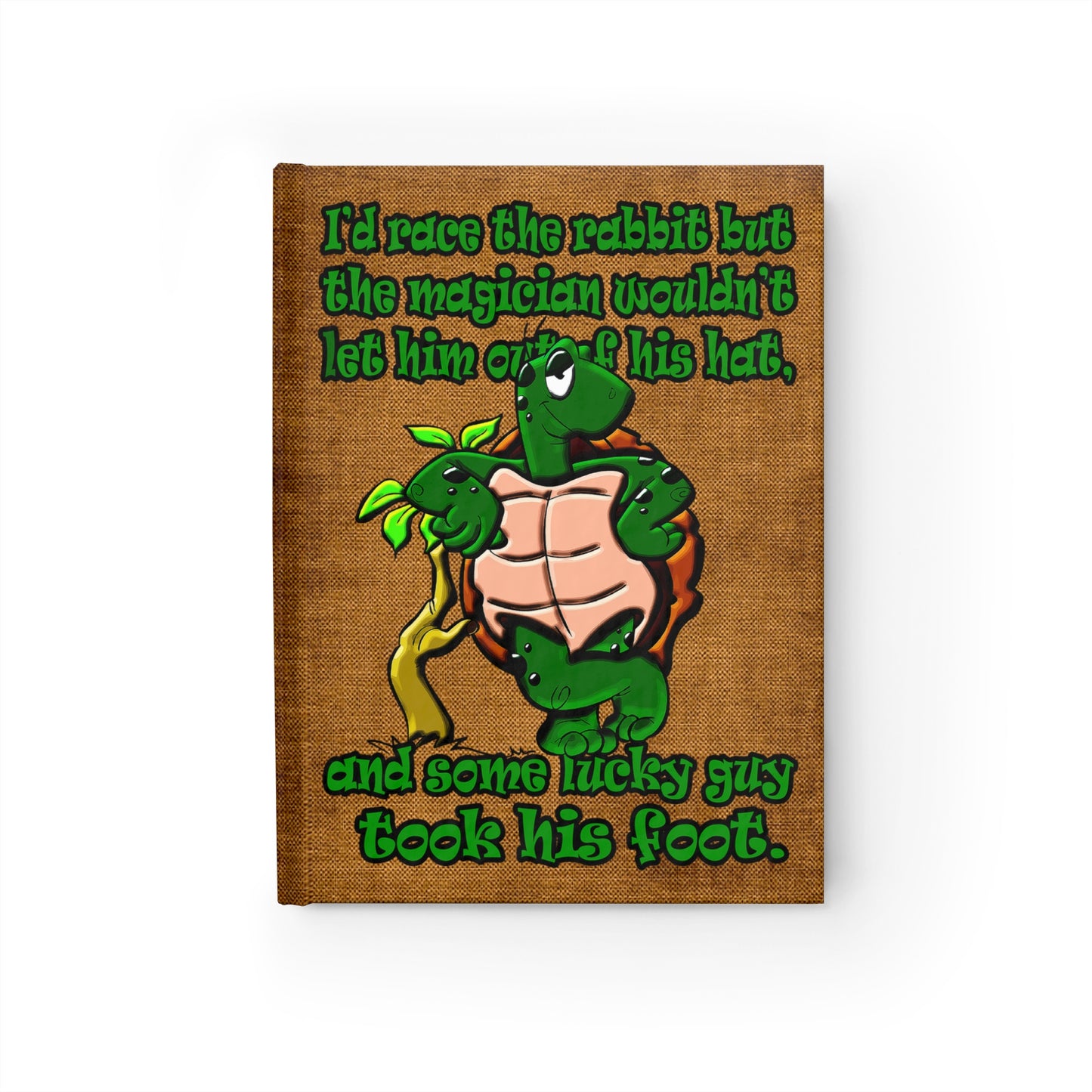 turtle race - journal-lined (brown papyrus)