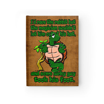 turtle race - journal-lined (brown papyrus)