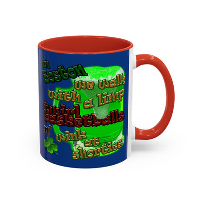celtics logo - Accent Mug (dark blue)