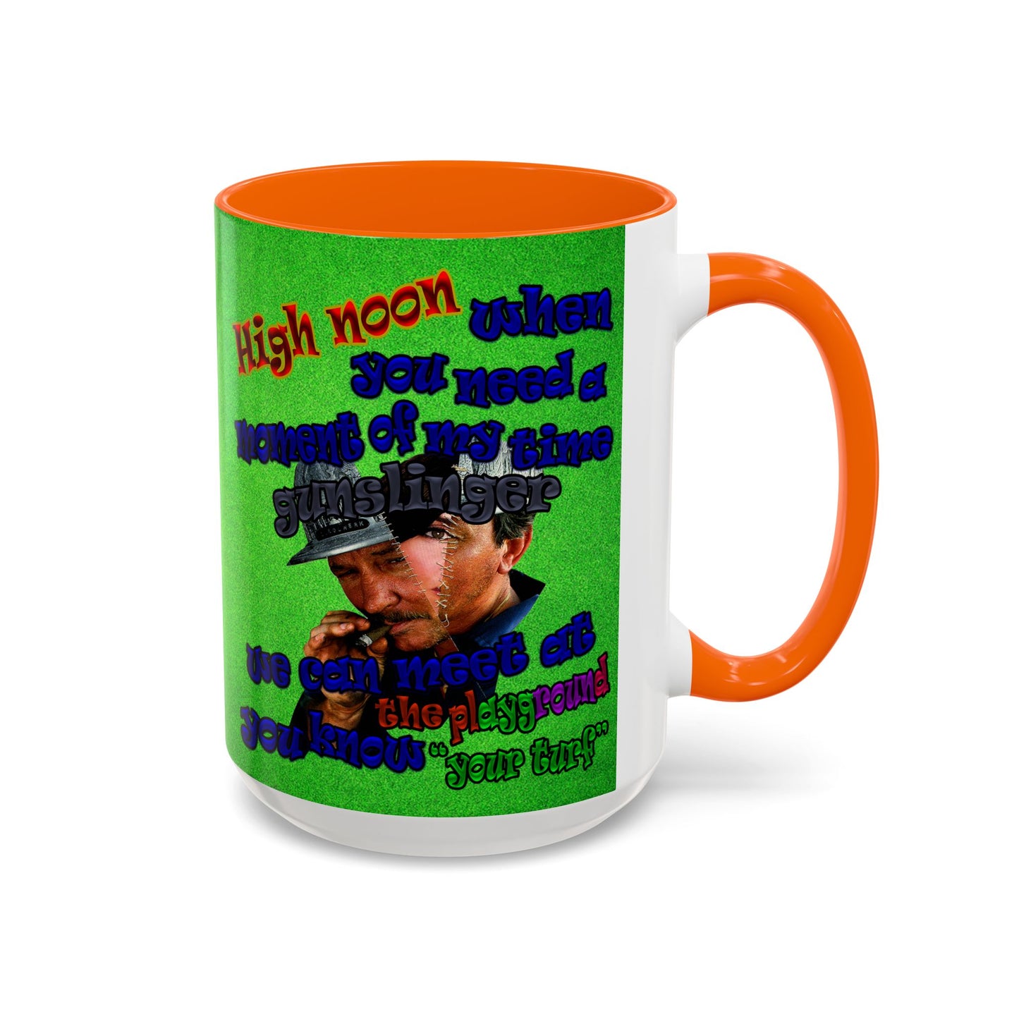 high noon - Accent Mug (green turf)