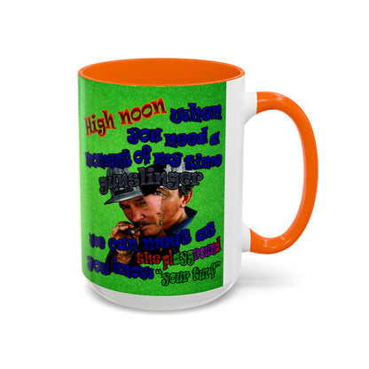 high noon - Accent Mug (green turf)