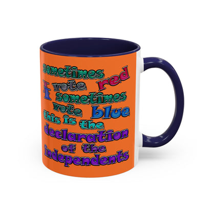 declaration of the independents - Accent Mug (crusta)