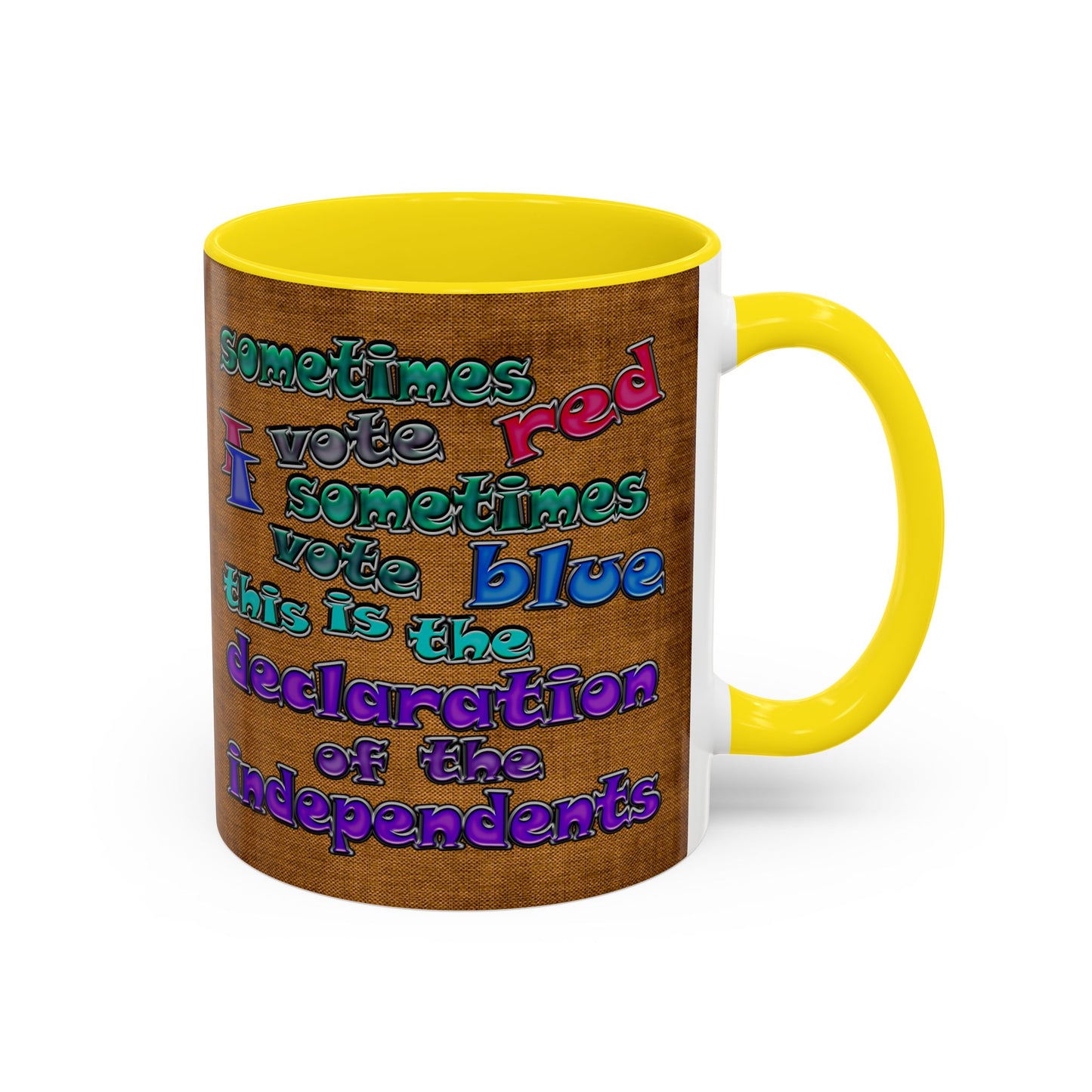 declaration of the independents - Accent Mug (brown papyrus)