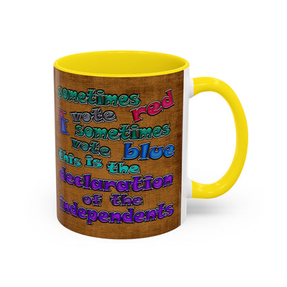 declaration of the independents - Accent Mug (brown papyrus)