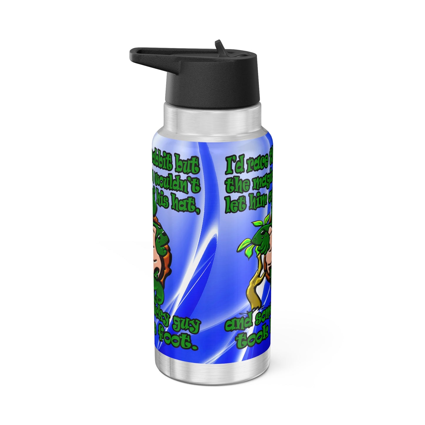 turtle race - Gator Tumbler, 32oz  (blue-white wave)