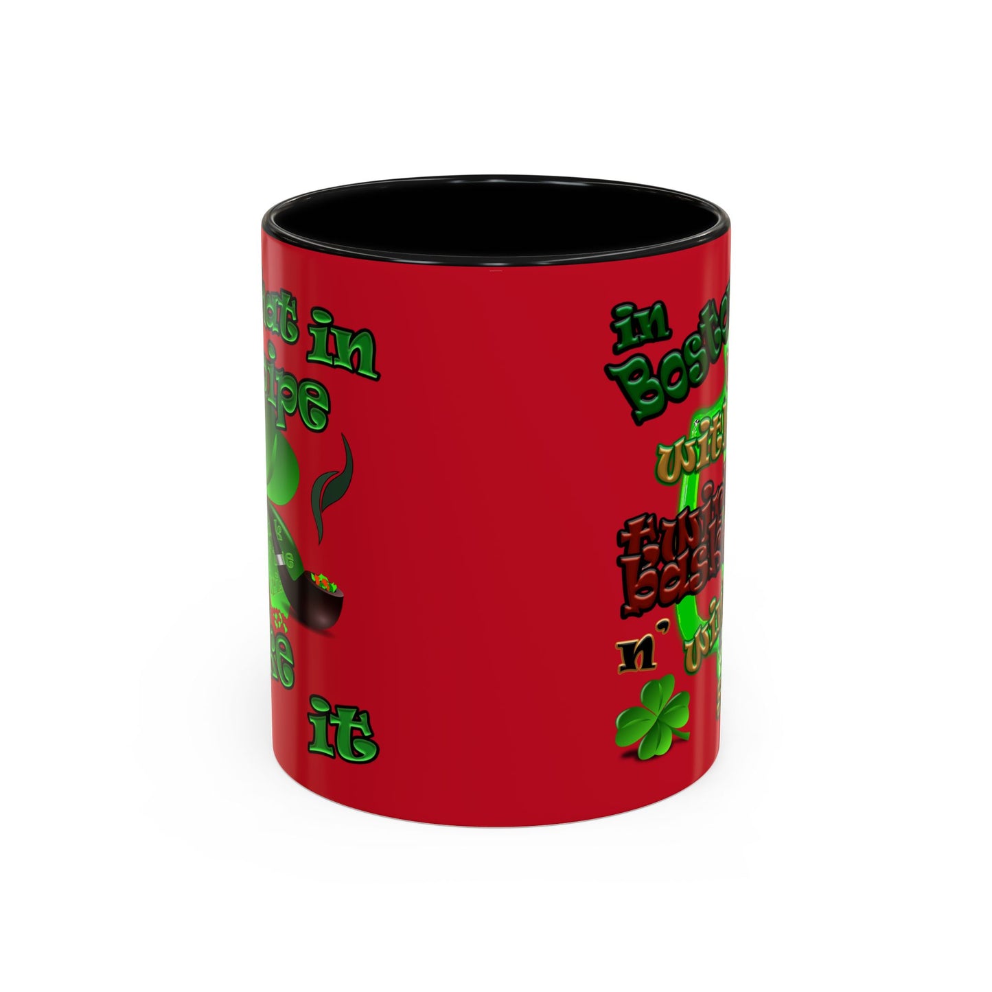 celtics logo - Accent Mug (dark red)