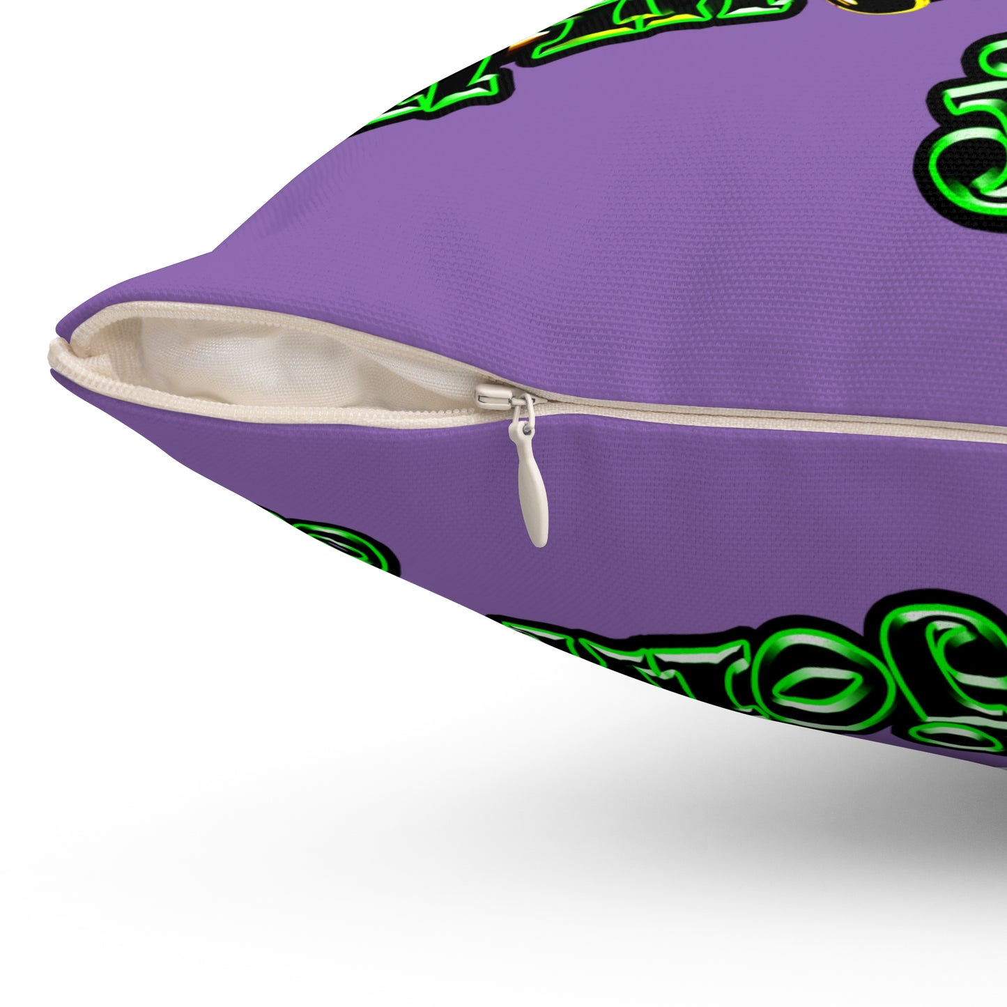 og - Spun Polyester Square Pillow - (light purple)