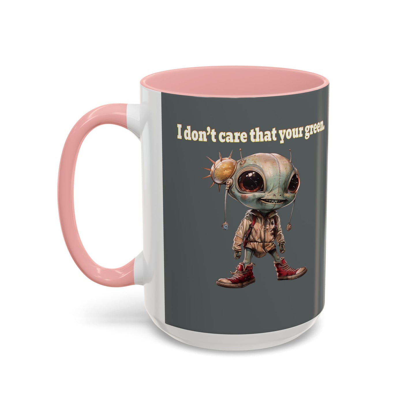 I don't care that your grey - Accent Mug (dark grey)