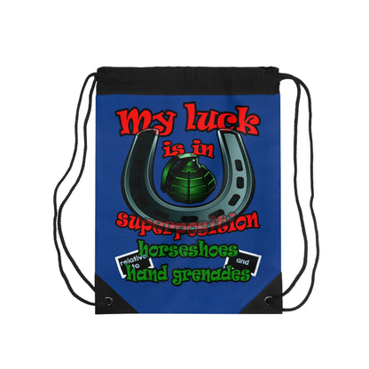 my luck - Drawstring Bag (dark blue)