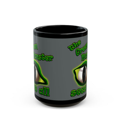 green monster - Black Mug (dark grey)